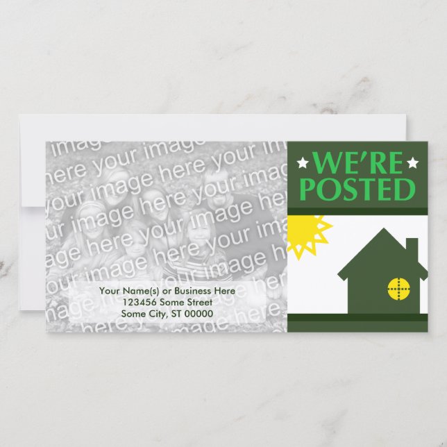 nous sommes postés faire-part : pop home (Devant)