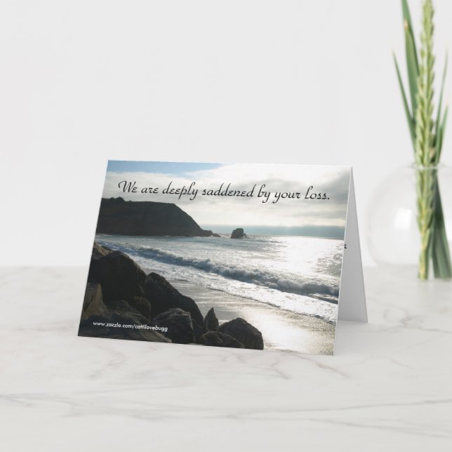 Nous sommes profondément attristés, carte de (Devant)