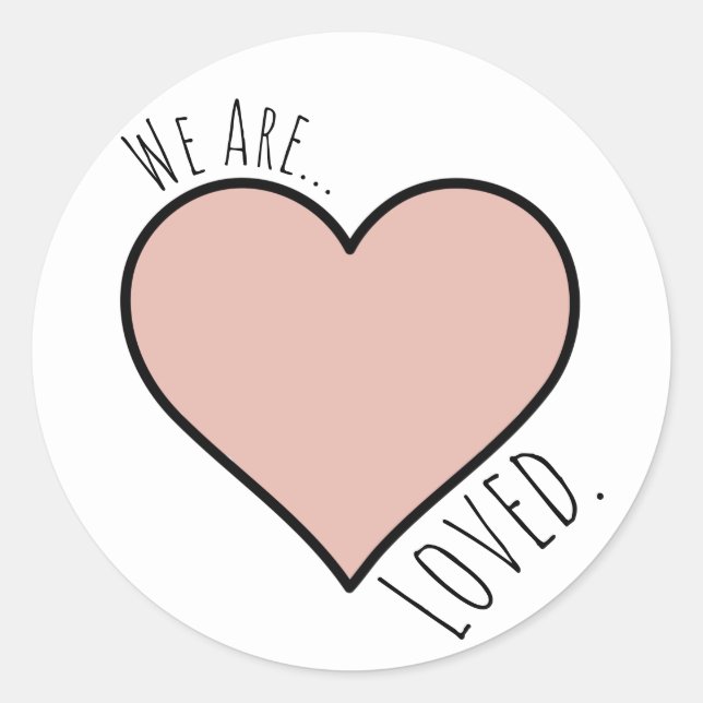 "Nous Sommes... Sticker "aimé" (Devant)