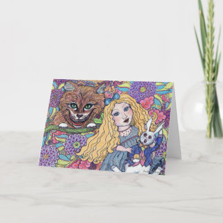 Nous sommes tous fous ici ! carte de voeux 5x7