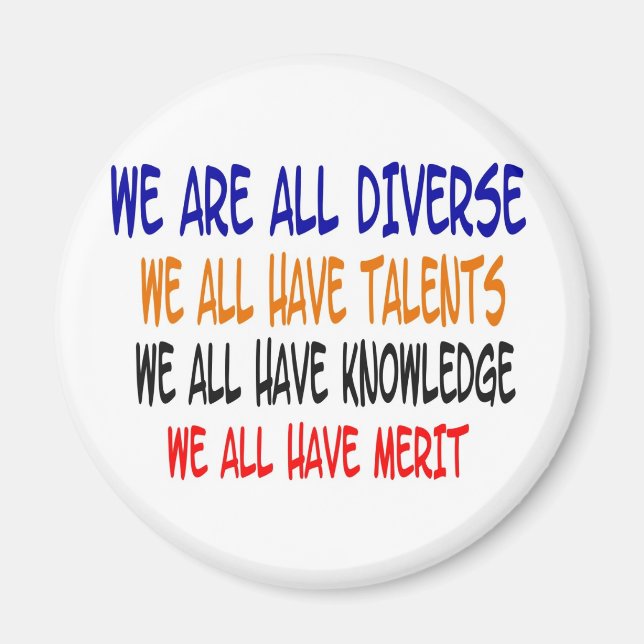 Nous Sommes Tous Un Aimant Divers (Blanc) (Devant)
