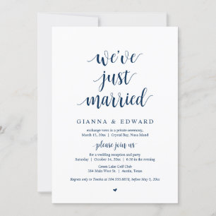 Nous venons de nous marier, Invitation de mariage 