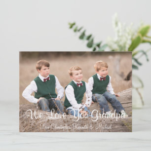 Nous Vous Aimons Grand-Père Carte Fête des pères