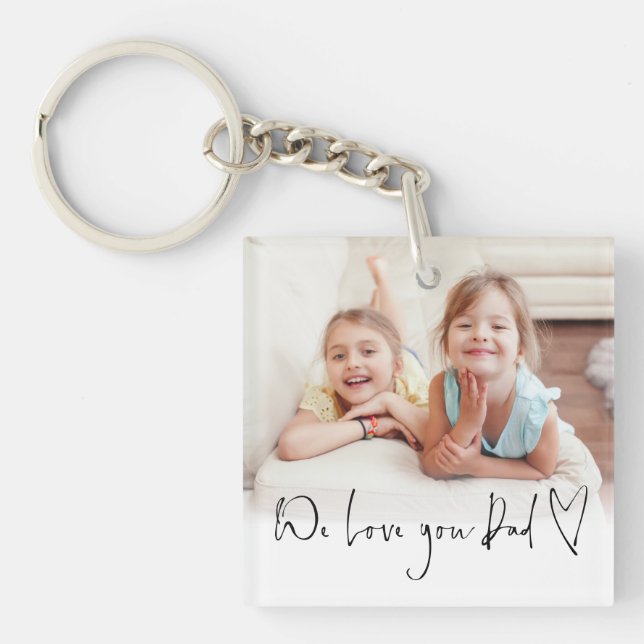 Nous Vous Aimons Papa Script Nom Photo Overlay (Devant)