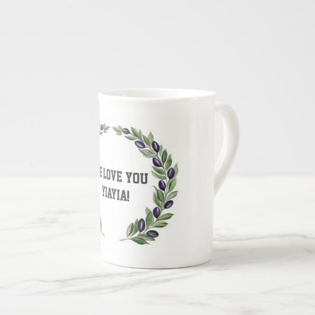 Nous vous aimons tasse de YiaYia (Devant droit)