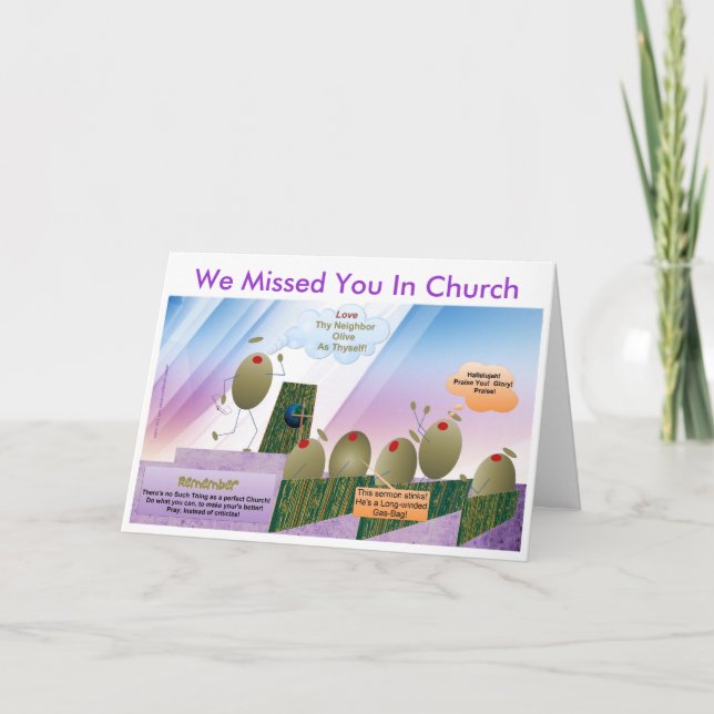 Nous Vous Avons Manqués Dans La Carte De L'Église (Devant)