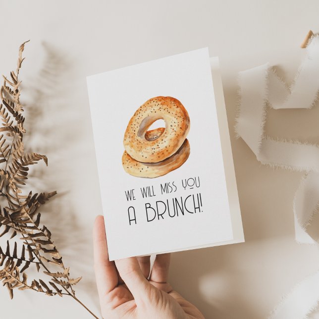 Nous vous regretterons une carte de vœux de retrai (Créateur téléchargé)