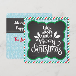 Nous vous souhaitons une joyeuse carte de Noël