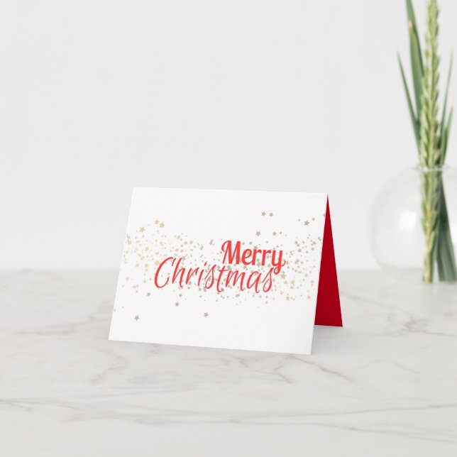 Nous vous souhaitons une joyeuse carte de Noël pli (Devant)