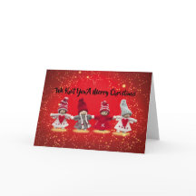 Nous vous tricotons une carte de Joyeux Noël