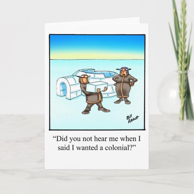 Nouveau Accueil Félicitations Humour Carte (Devant)