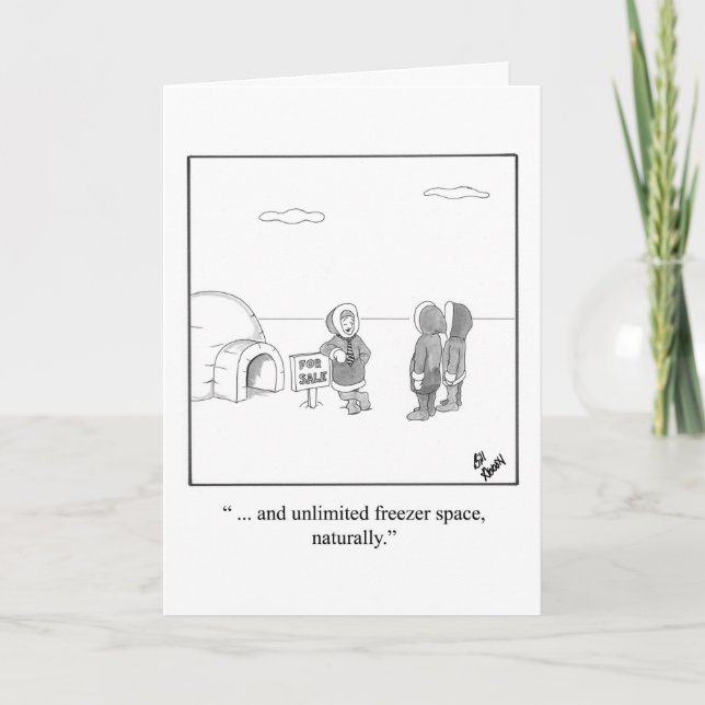 Nouveau Accueil Félicitations Humour Carte de voeu (Devant)