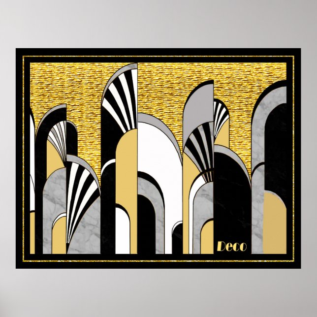 Nouveau Art Déco Abstrait (Devant)