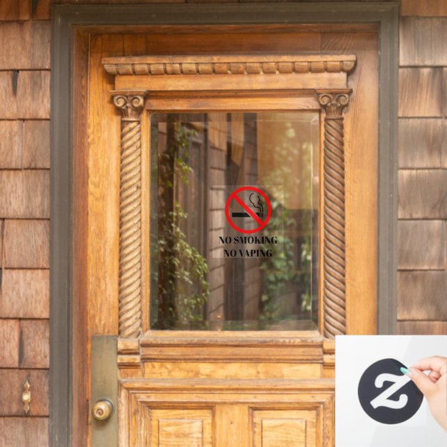 NOUVEAU ! 🚭 Autocollant anti-tabac et vapotage -  (Porte d'accueil)