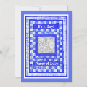 Nouveau bébé Carte photo Faire-part pour bébé pers