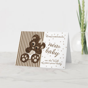 Nouveau bébé Félicitations - Nouvelle carte bébé -