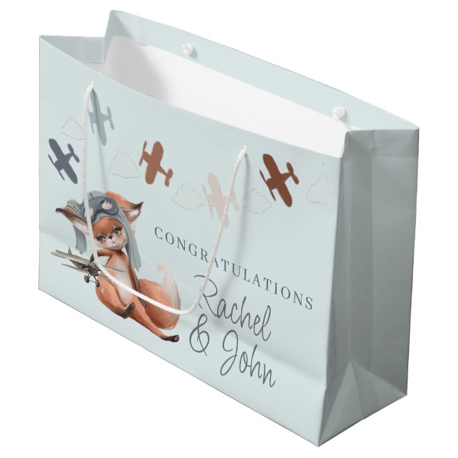 Nouveau Bébé Félicitations Sac Cadeau (Devant Angle)