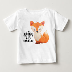 Nouveau bébé Grand Soeur Petit Fox Toddler Tshirt
