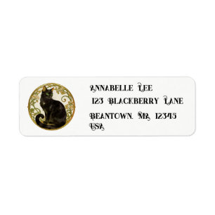 Nouveau Black Cat Label
