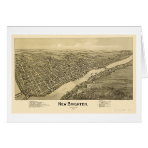 Nouveau Brighton, carte panoramique de PA - 1901