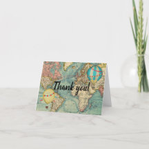 Nouveau carte de remerciements d'aventure