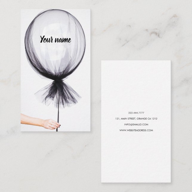 Nouveau carte de visite créatif d'art de la mode (Devant / Derrière)