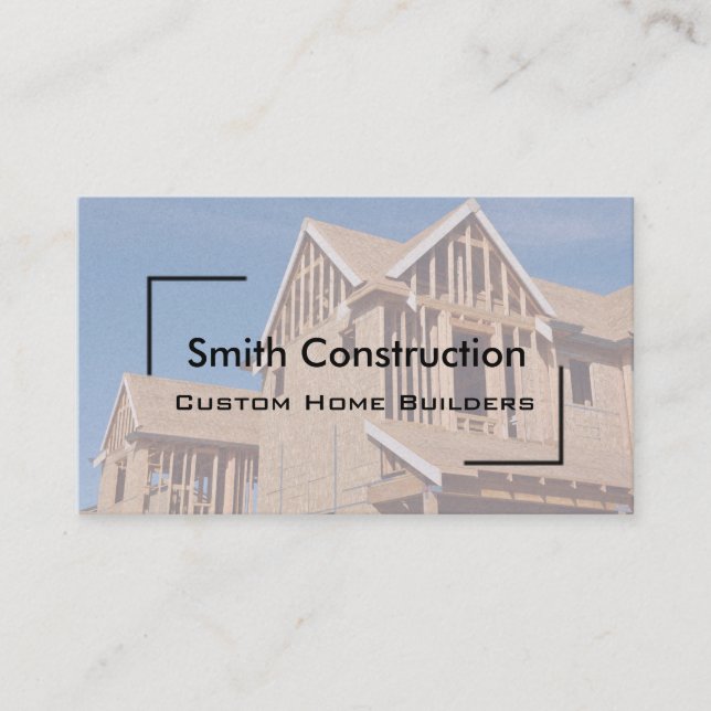 Nouveau Carte de visite de construction résidentie (Devant)