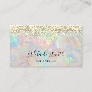 nouveau carte de visite opal gemstone faux parties