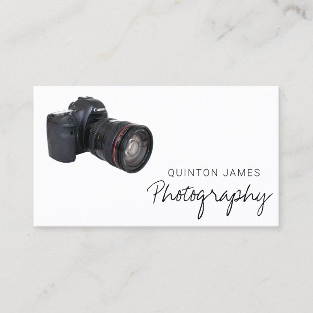 Nouveau Carte de visite photo reflex (Devant)