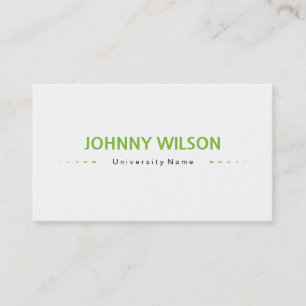Nouveau carte de visite professionnel d'étudiant