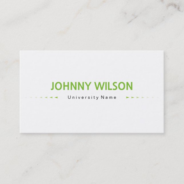 Nouveau carte de visite professionnel d'étudiant (Devant)