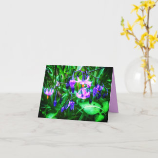NOUVEAU ! CARTE DE VŒUX DE FLEURS SAUVAGES DE ZONE