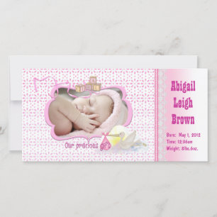 Nouveau Carte photo de fille de bébé