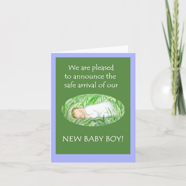Nouveau Carte pour notes Faire-part bébé (Devant)