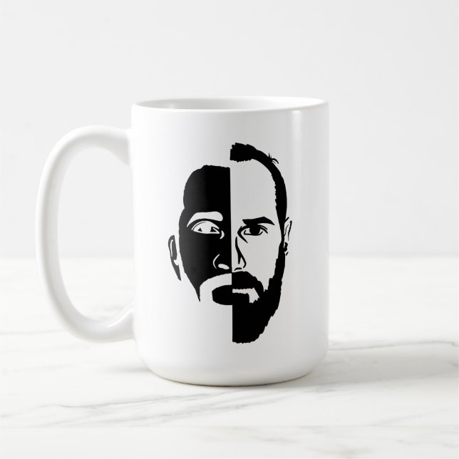 NOUVEAU Cedric et Brian Face Mug (Gauche)