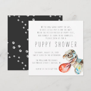 Nouveau chiot  Invitation à la douche avec chiots