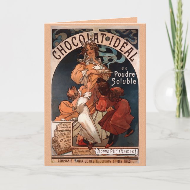 Nouveau Chocolat Carte de jour des mères (Devant)