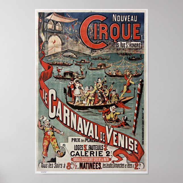Nouveau Cirque: French Carnival Poster (Front)