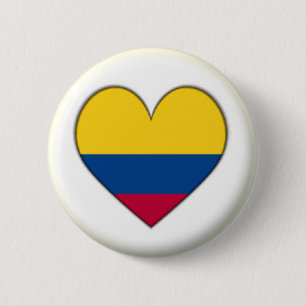 NOUVEAU ! ! - COLOMBIE COEUR COURANT BADGE RETOUR