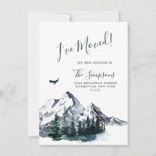 Nouveau cou de la carte de Faire-part mobile Woods