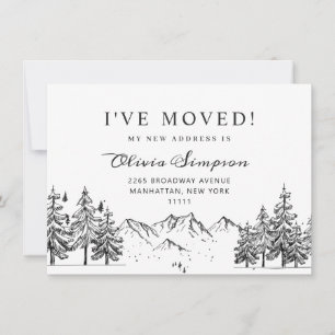 Nouveau cou de la carte de Faire-part mobile Woods