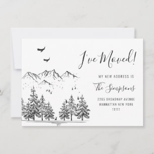 Nouveau cou de la carte de Faire-part mobile Woods
