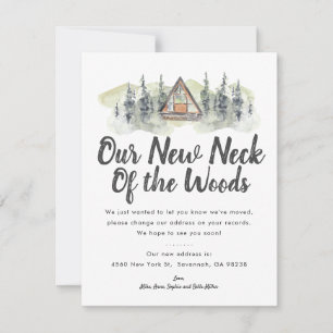 Nouveau cou des Bois   Carte Faire-part de déplace