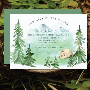 Nouveau cou des Bois Moderne Faire-part mobile