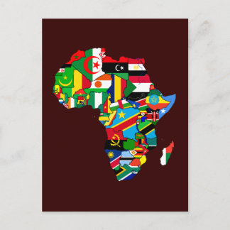 Nouveau drapeau des pays africains Carte de l'Afri