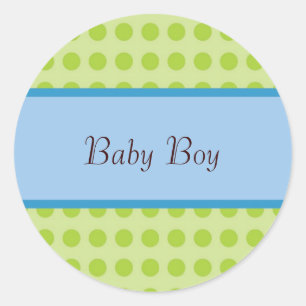 Nouveau Faire-part bébé garçon Sticker