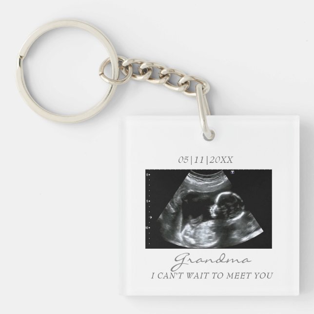 Nouveau Faire-part bébé pour grand-mère Ultrasound (Devant)