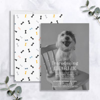Nouveau Faire-part d'adoption de photos de chiot
