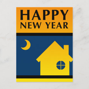 nouveau faire-part d'adresse de bonne année