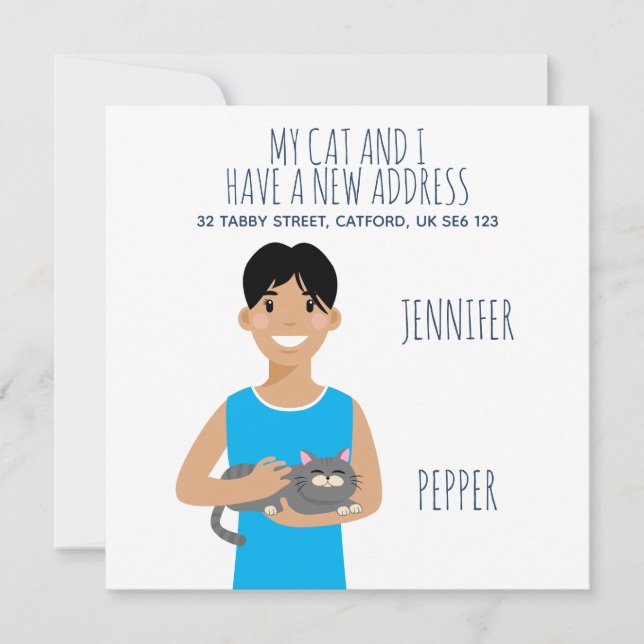 Nouveau Faire-part d'adresse personnalisé (Devant)